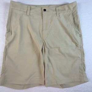Stio Chino Coburn Shorts Mens 34 Technical Performance Stretch Hiking Tan